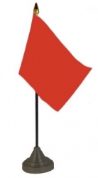 Rote Tisch-Fahne gedruckt mit Sockel| 10 x 15 cm