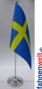 Schweden Tisch-Fahne DeLuxe ohne Ständer | 15.5  x 24 cm