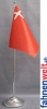 Schwyz SZ Tisch-Fahne DeLuxe ohne Ständer | 16 x 16 cm