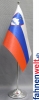 Slowenien Tisch-Fahne DeLuxe ohne Ständer | 15.5  x 24 cm