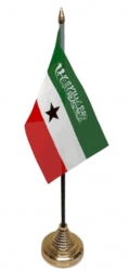 Somaliland Tisch-Fahne gedruckt | 15 x 10 cm