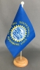 South Dakota Tisch-Fahne aus Stoff mit Holzsockel | 22.5 x 15 cm