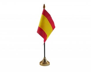 Spanien ohne Wappen Tisch-Fahne gedruckt | 10 x 15 cm