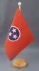 Tennessee Tisch-Fahne aus Stoff mit Holzsockel | 22.5 x 15 cm