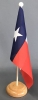 Texas Tisch-Fahne aus Stoff mit Holzsockel | 22.5 x 15 cm
