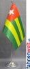 Togo Tisch-Fahne DeLuxe ohne Ständer | 15.5  x 24 cm
