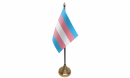 Transgender neues Design Tisch-Fahne gedruckt | 15 x 10 cm