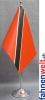 Trinidad & Tobago Tisch-Fahne DeLuxe ohne Ständer | 15.5  x 24 cm
