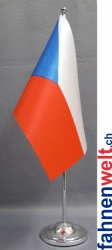 Tschechien Tisch-Fahne DeLuxe ohne Ständer | 15.5  x 24 cm
