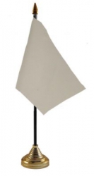 Weisse Tisch-Fahne gedruckt | 10 x 15 cm
