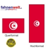 TUNESIEN Fahne in Top-Qualität gedruckt im Hoch- und Querformat | diverse Grössen