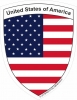 Aufkleber USA Wappen | 6.5 x 8.5 cm