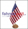 USA Tisch-Fahne aus Stoff mit Holzsockel | 22.5 x 15 cm