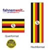 UGANDA Fahne in Top-Qualität gedruckt im Hoch- und Querformat | diverse Grössen