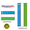 USBEKISTAN Fahne in Top-Qualität gedruckt im Hoch- und Querformat | diverse Grössen