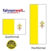 VATIKAN Fahne in Top-Qualität gedruckt im Hoch- und Querformat | diverse Grössen
