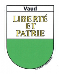 Wappen Waadt/Vaud Aufkleber VD | ca. 13.5 x 17.7 cm