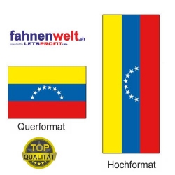 VENEZUELA Fahne in Top-Qualität gedruckt im Hoch- und Querformat | diverse Grössen