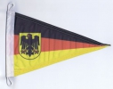 Deutschland Wimpel mit Adler | 20 x 30 cm