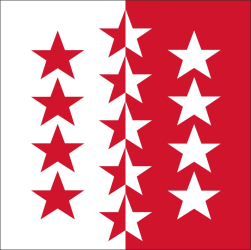 50% Fahne Wallis (VS) ohne schwarze Umrandung | 200 x 200 cm | Multi-Flag
