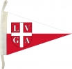 Lugano Wimpel mit Wappen | 20 x 30 cm