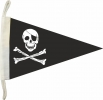 Pirat mit Knochen Wimpel | 20 x 30 cm