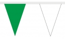 Stoff Wimpelkette grün und weiss gedruckt | 54 Wimpel 20 x 30 cm 20 m lang