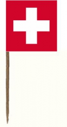 Mini-Fahnen Schweiz Pack à 100 Stück | 40 x 40 mm