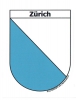 Wappen Zürich Aufkleber ZH | ca. 13.5 x 17.7 cm