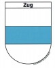 Wappen Zug Aufkleber ZG | ca. 13.5 x 17.7 cm