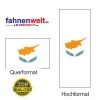 ZYPERN Fahne in Top-Qualität gedruckt im Hoch- und Querformat | diverse Grössen