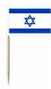Mini-Fahnen Israel Pack à 50 Stück | 30 x 40 mm