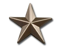 Sternen Pin silbern | ca. 15 mm