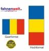 RUMÄNIEN Fahne in Top-Qualität gedruckt im Hoch- und Querformat | diverse Grössen