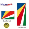 SEYCHELLEN Fahne in Top-Qualität gedruckt im Hoch- und Querformat | diverse Grössen