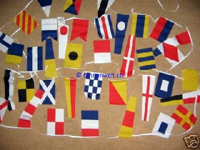 Fahnenkette 20 gemischte Flaggen der Welt in Größe 15x22cm Flaggenkette ca 6m 